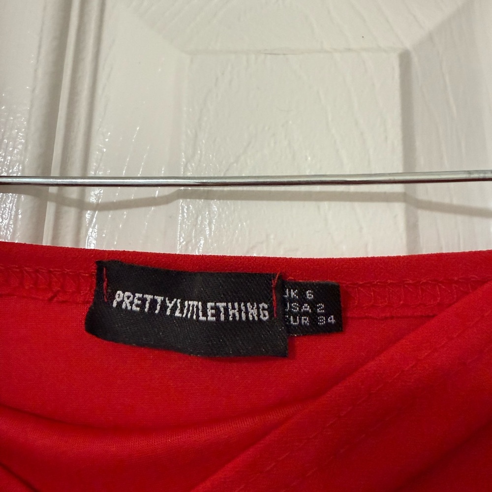 PrettyLittleThing Bold Red Blouse